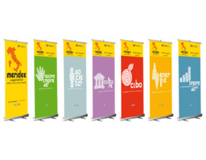 Roll up - Meridee sito - Progetti dal sud - Redesign Comunicazione Bologna