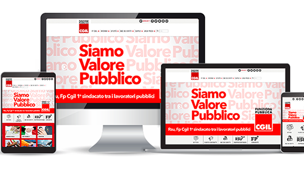Sito web - FP CGIL - Elezioni RSU 2018 - - Redesign agenzia di comunicazione Bologna